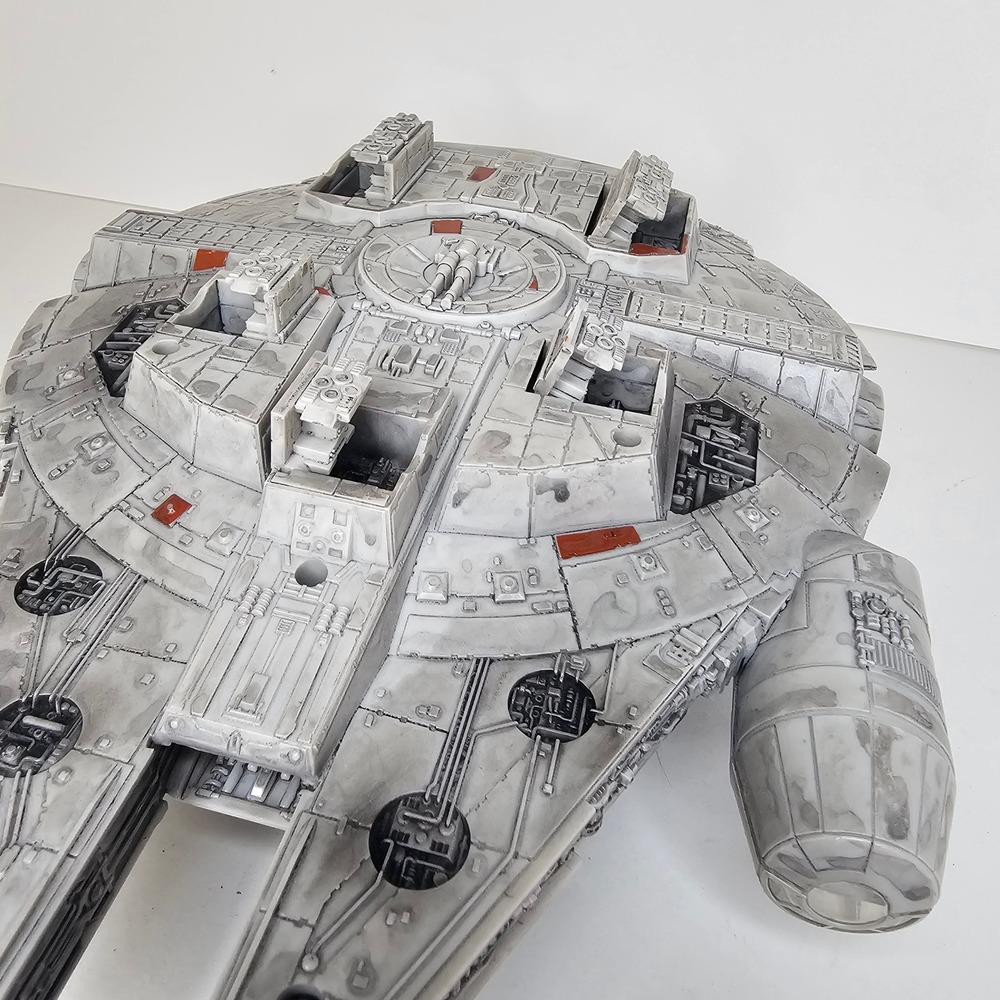 Star Wars Millennium Falcon Spaceship Toy Corellian Freighter Vehicle Gray - Picture 7 of 11